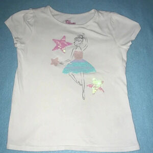 EPIC THREADS sequins ballerina color changing  short sleeve top size 6X